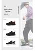 Men's Black Waterproof Leather Running Shoes - Autumn Lightweight, Shock-Absorbing, Versatile Casual Sneakers