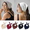 Bandana Headwrap Multi-functional Headscarf Cloth Fabric Triangle Hair Scarf Cute Hair Accessories Tied Sweet Vintage Decor