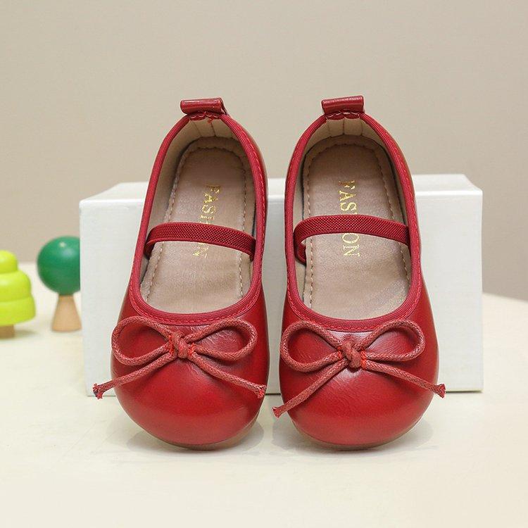 

Girls Leather Shoes Spring and Autumn New Children s Princess Shoes Little Girls Grandma Flats silver Soft Sole Baby Shoes 23 вино красного