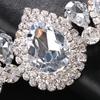Exaggerated Water Drop Choker Statement Large Rhinestone Necklace Chain for Women Beach Fashion Jewelry Accessories