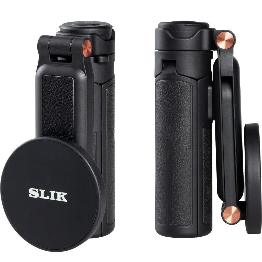 Slik Mini Tripod Smartphone MagrippeR Multi-Function Grip Tripod Selfie Stick Max Height 430mm MagSafe Black 246948