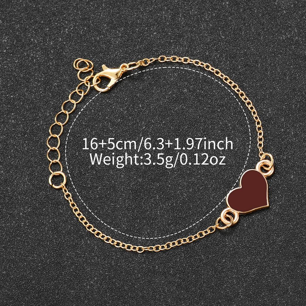 Xiaomi 2PCS Fashion Square Women Watches Heart Bracelet Set Silicone Strap Analog Quartz Watch Reloj Mujer Girls Clock(Without Box)