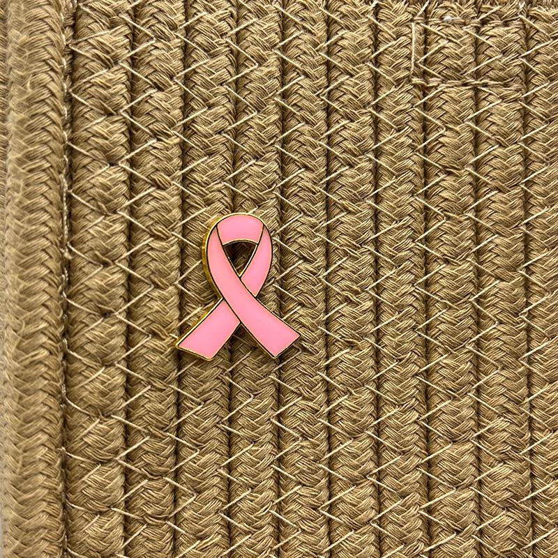 Red Ribbon Heart Enamel Pin - AIDS/HIV Charity Symbol