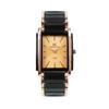 New Quartz Watches Man Fashion Luxury Business Rectangle Wristwatches Black Gold Couple Watch Gifts Reloj Hombre Montre Homme