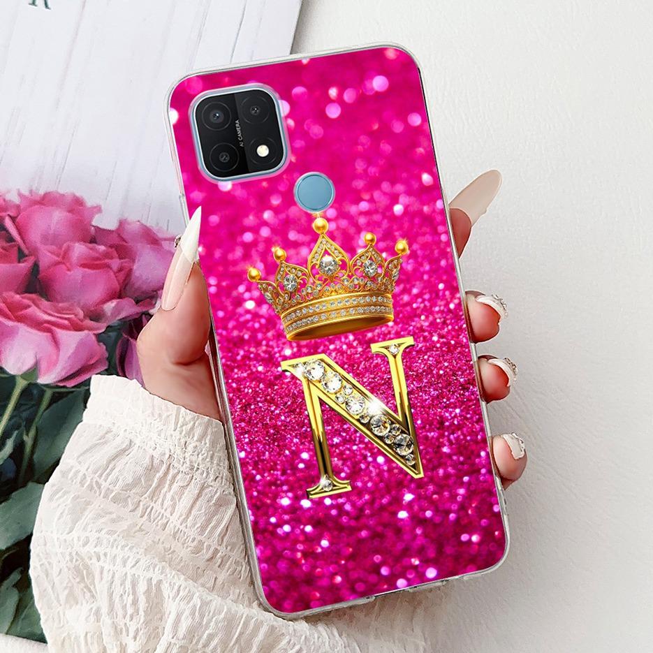 For Oppo A15 Case CPH2185 Stylish Letters Cover Clear Silicone Phone Case For Oppo A15s A 15 OppoA15 OppoA15s Soft Fundas Bumper
