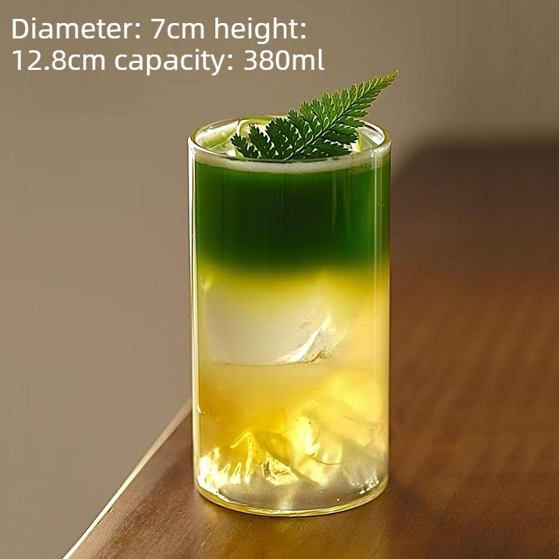 Japanese retro Shanhe Guanshan cup series Snow mountain Mount Fuji glass High borosilicateheat-resistant coffee cup Drinking cup