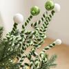 Plush Candy Cane Lollipop Twisty Stick Branch for Christmas Tree Decorations Holiday Flower Arrangement