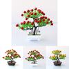 Artificial Pachira Glabra Pasq Potted Plant Decor With Plastic Craft For Home And Office