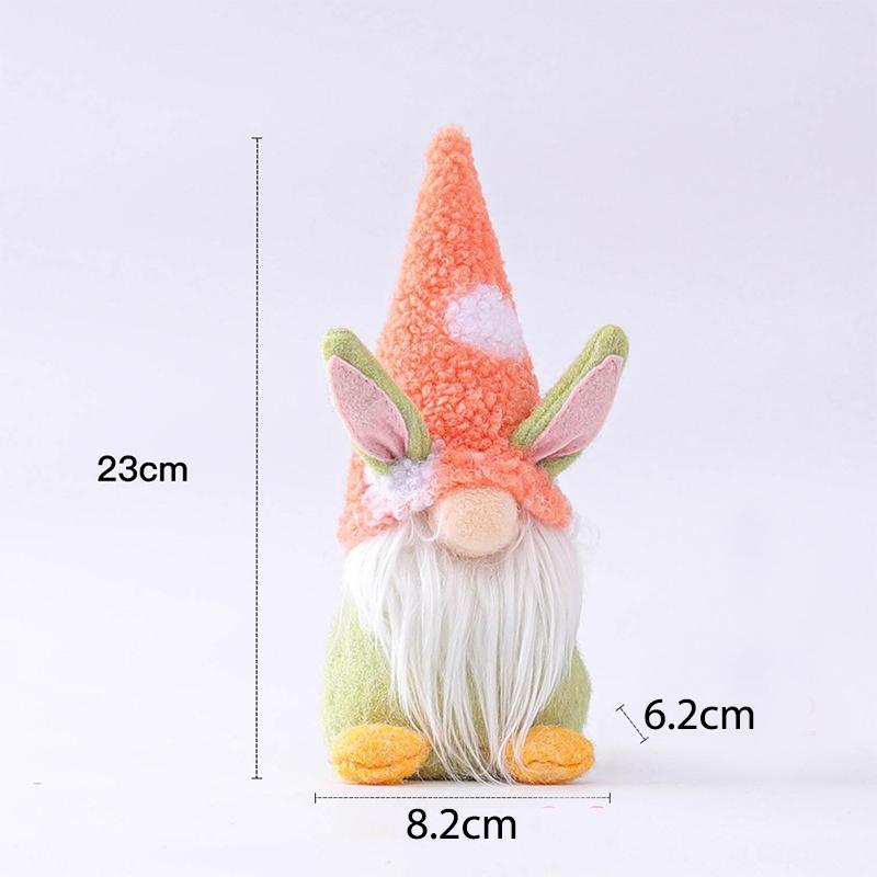 Cute Easter Faceless Gnome Rabbit Doll Spring Bunny Party Decor Standing Pose Dwarf Dolls Room Desktop Ornaments Holiday Gifts