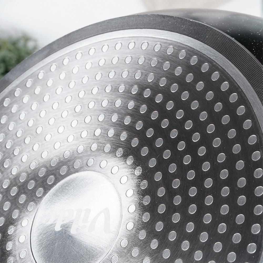 Granite Deep Frying Pan with Lid 28 cm