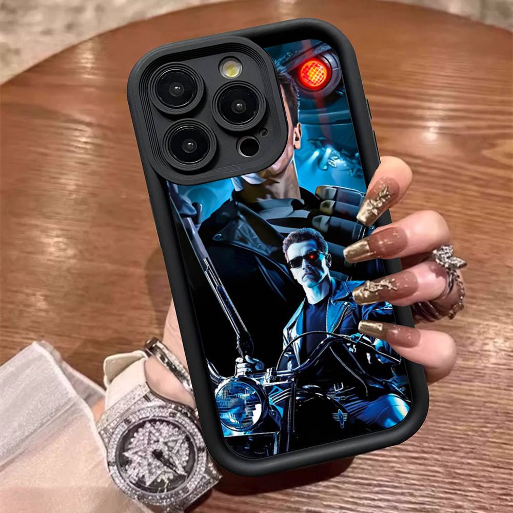 Sci-Fi Film The T-Terminator Handyhülle Für IPhone 17 16 15 14 13 12 11 Pro Max Silikon Rückseite
