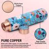 Copper Water Bottle - Joint Less, Leak Proof, Multi Colored Design Colored Design, Leakproof, Ideal for Active Lifestyles - (900ml)