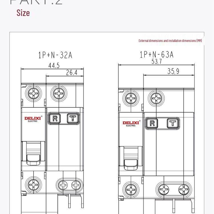 DELIXI DZ47SLE 3P16A Type D Earth Leakage Circuit Breaker