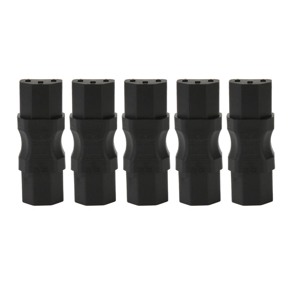 5PCS IEC320 C13 to C13 Power Adapter 2500W Cable Adapter Connector for Laptop Ups Socket PDU Chassis