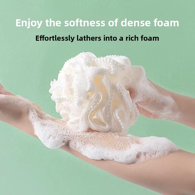 Bath Sponge Scrubber For Adults And Kids - Extra Soft Exfoliating Loofah Pouf For Shower Gel And Soap, Bath Gift Set Accessory