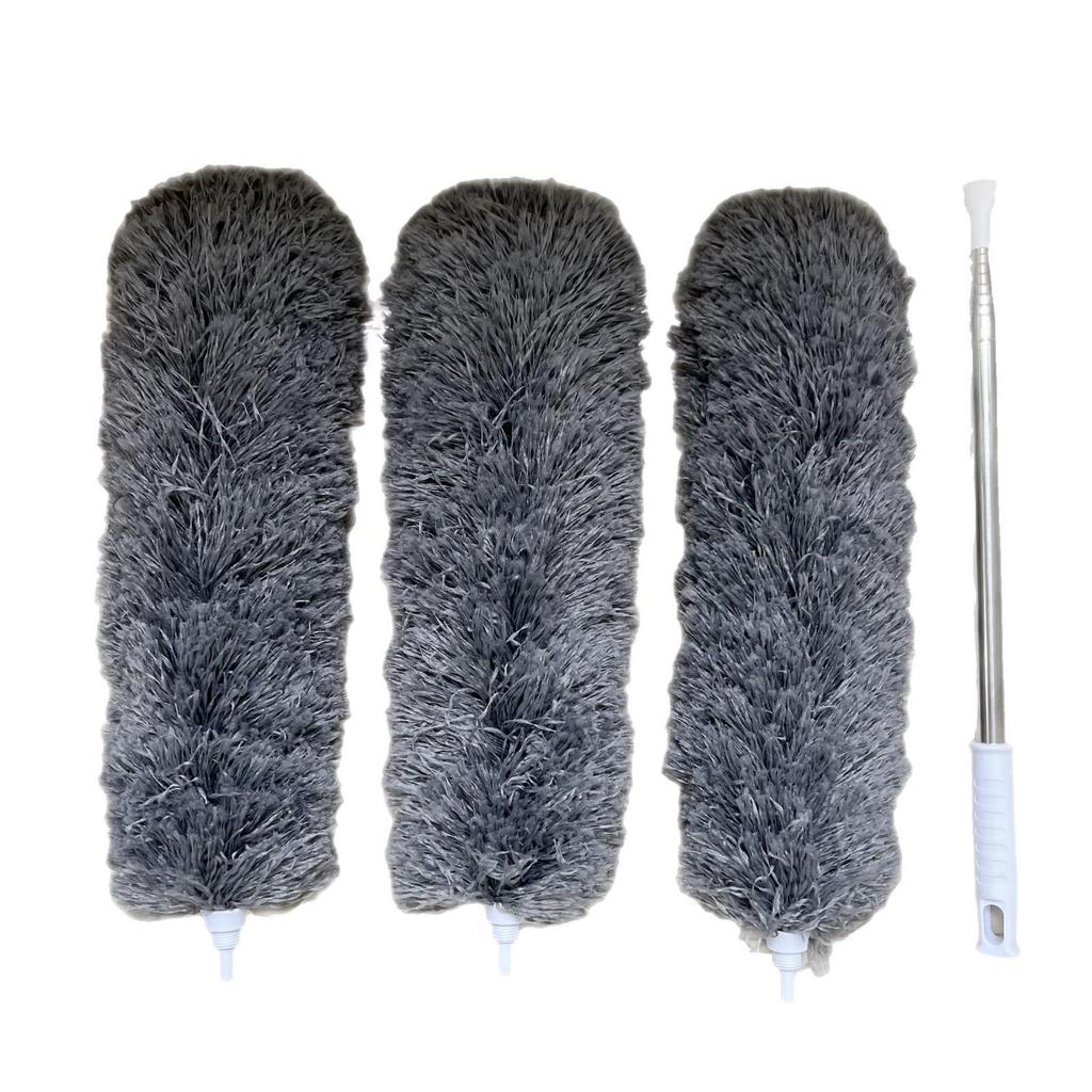 Telescopic Electrostatic Feather Duster for Ceiling and Cobweb Cleaning