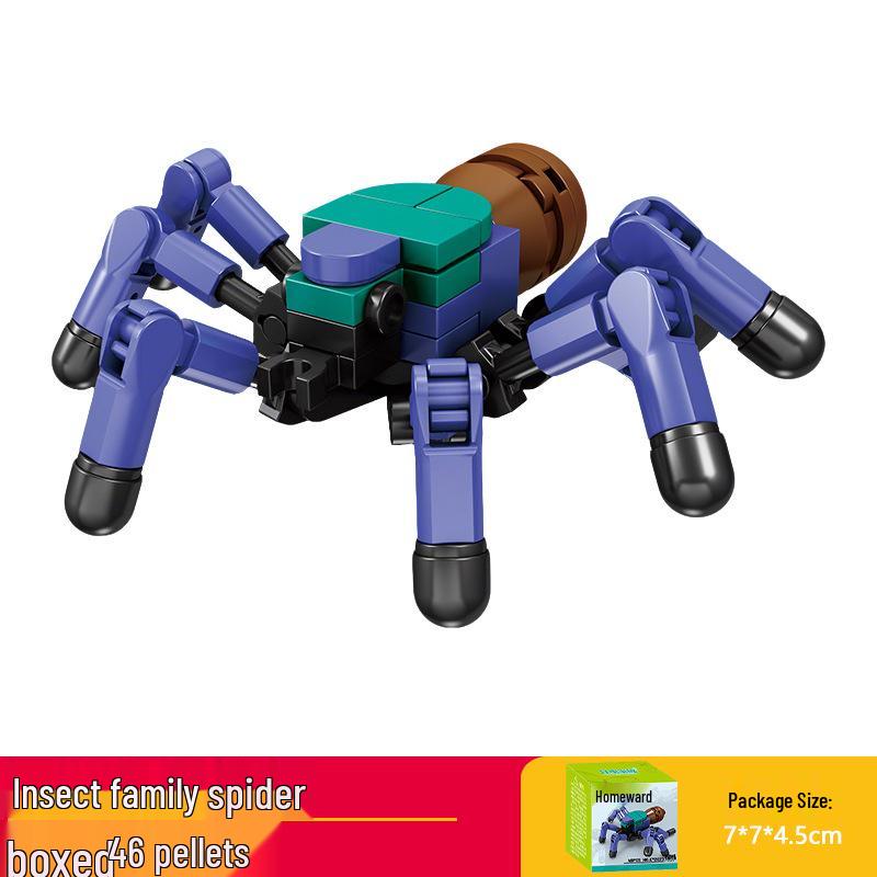 Kai Zhi Compatible Lego Insect Toy: Mantis Model Building Blocks for Kids, Educational Animal Jigsaw Puzzle Gift