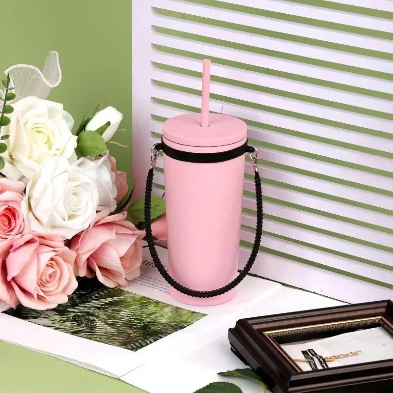 Water Bottle Carrier Strap Water Bottle Handle Sling Soft Durable Silicone Holder for Most 8 40oz Bottles Cup Accessories