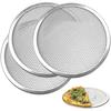 AEE4-3Pcs Pizza Screen 12 Inch Restaurant-Grade Pizza Rack With Seamless Edge Round Pizza Baking Pan Baking Tool