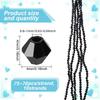 1set 10 Strands Imitate Austrian  Bicone Glass Beads Strands Grade AA Faceted Black 4x4mm Hole: 0.8~1mm about 75~78pcs/strand 28~29cm