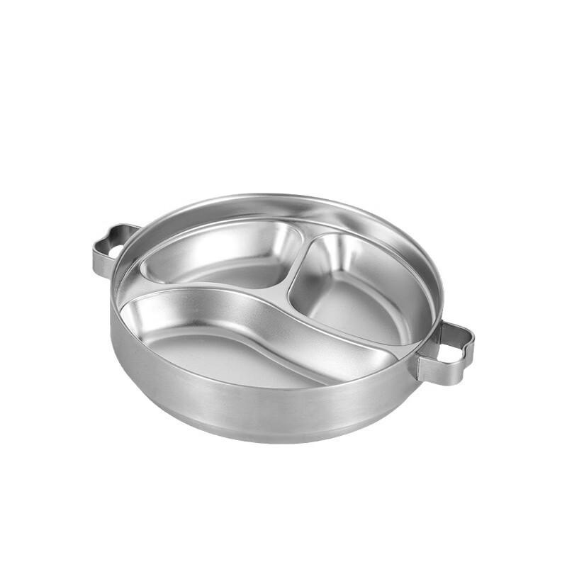 ZISIZ Anti-Scald Divided Stainless Steel Kids Lunch Box