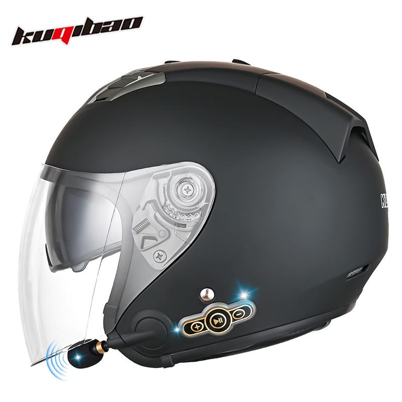 Cool Ride Bao Lightweight Bluetooth Motorcycle Helmet with Double Visor, 3C Certification, Long Battery Life, and Excellent Sound Quality