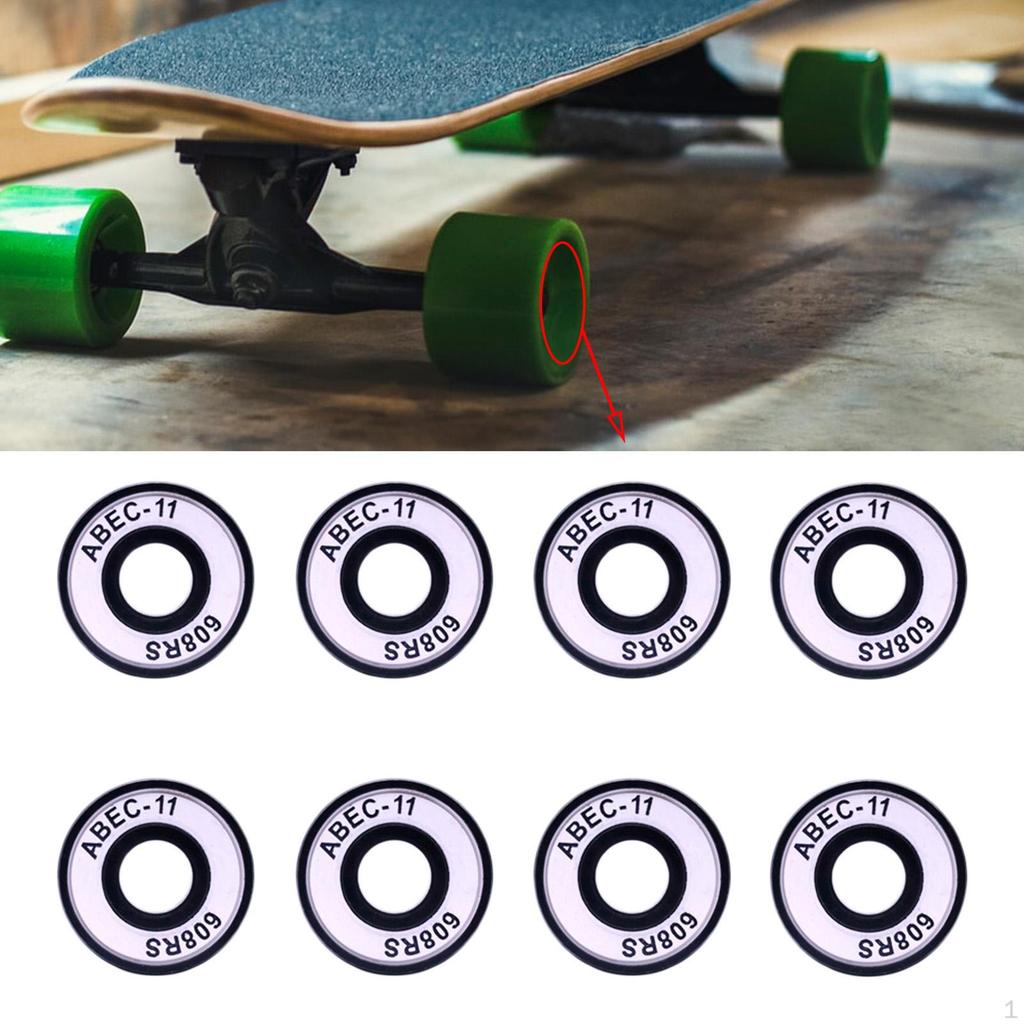 11 Skateboard Bearings, , Cruisers, Inline Skates, Roller Pre-Lubricated, Rating