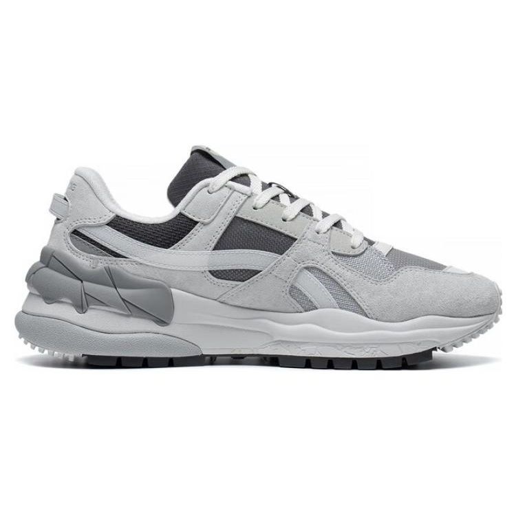 Li Ning Origin CF Breathable Wear-Resistant Low-Top Sports Casual Shoes Women sneakers Gray Black AGCT172-3