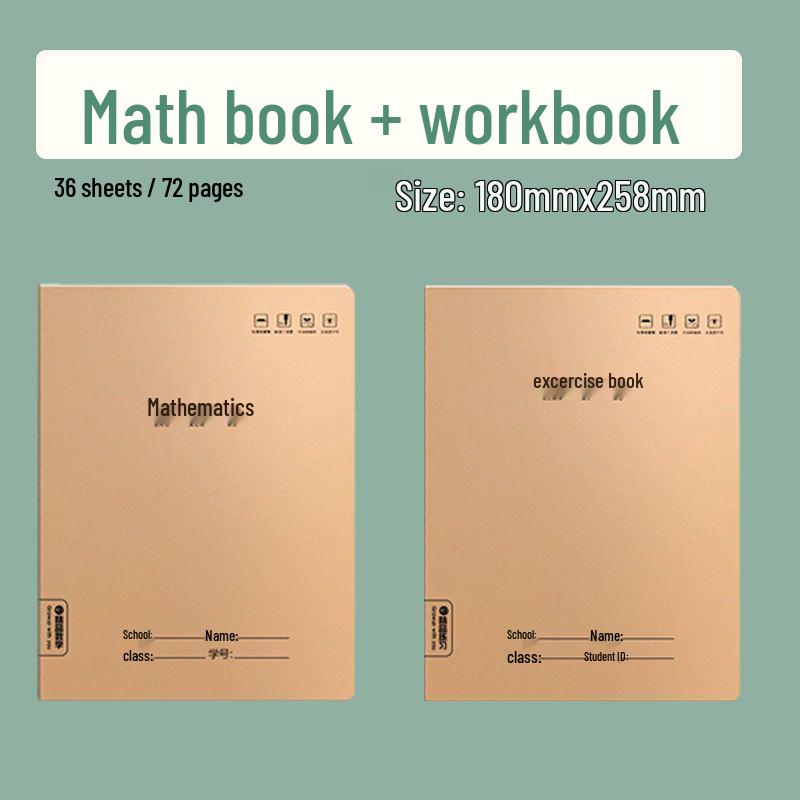 Third Grade English Workbook: Elementary & Junior High, 16k Size, Kraft Paper, Four Lines, Three Spaces