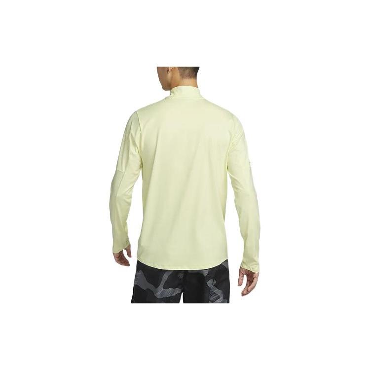 Nike Dri-Fit Element Solid Half-Zip Stand Collar Sports Sun Protection Top Men tops Bright-Green DD4757-331
