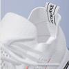Breathable Non Slip White Women's Sports Shoes with Front Lace Up Lightweight Women's Casual Running Shoes