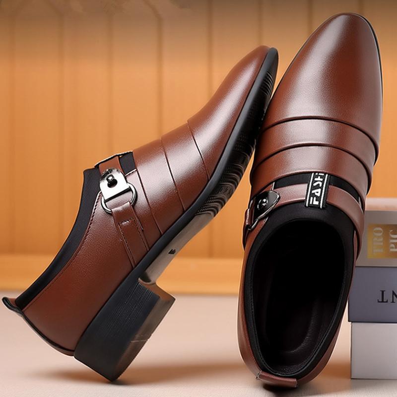 ModeHerren Lederschuhe Slipper Formelle Kleiderschuhe Herren Party Hochzeit Büro Arbeitsschuhe Business Casual Oxfords Herren Zapatos
