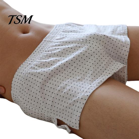 Panties Soutong Print Wide Waistband Men Underpants Comfy Male Elastic Waist Loose Boxer Underwear Homewear Shorts L