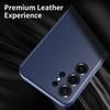 Leather Case for Samsung Galaxy S26 S25 S24 S23 S22 Ultra/ FE/ Plus with Mirror Smart View Window, S-View Cases,Flip Phone Cover Phone Bumpers