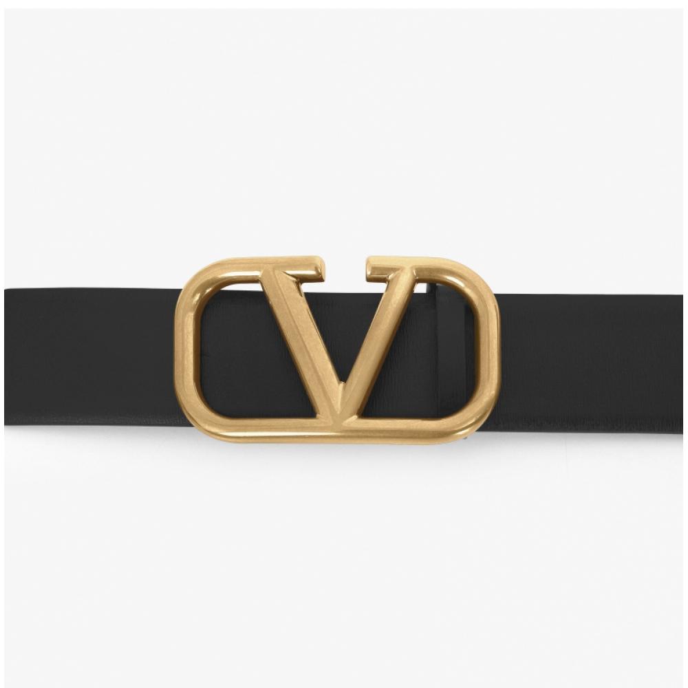 Valentino GaraVani V Logo Gold Belt T0q87 Ecu 0no