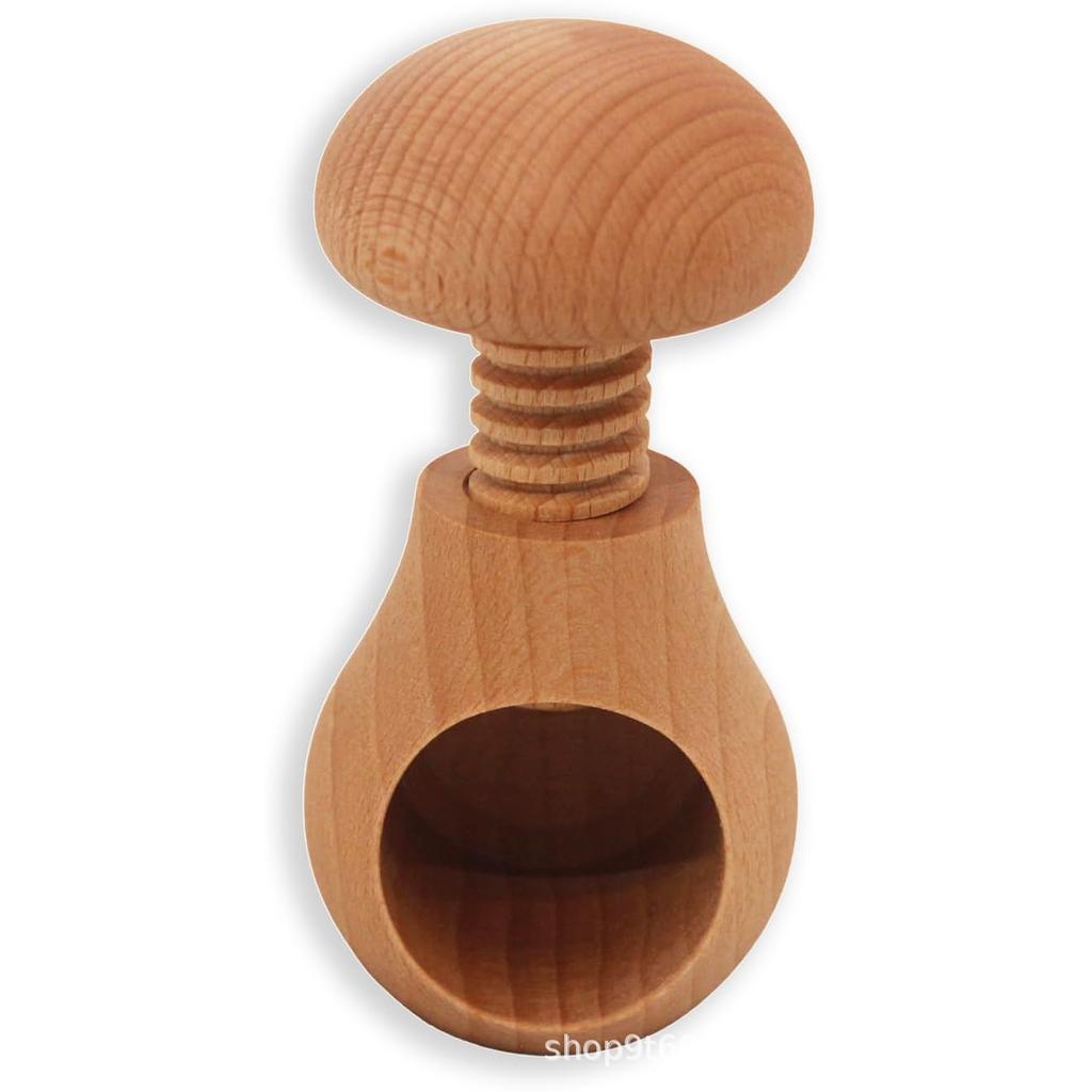 Creative Mushroom Shape Nutcracker Wooden Walnut Shell Walnut Loosening Clip Nut Easy To Crack Adjustable Shell Opening Tool