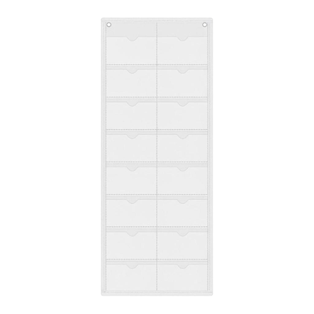 Classroom Calendar Pocket Chart Blank Monthly Calendar Index Card Holder Space Saving Versatile Wall Organizer for Teacher