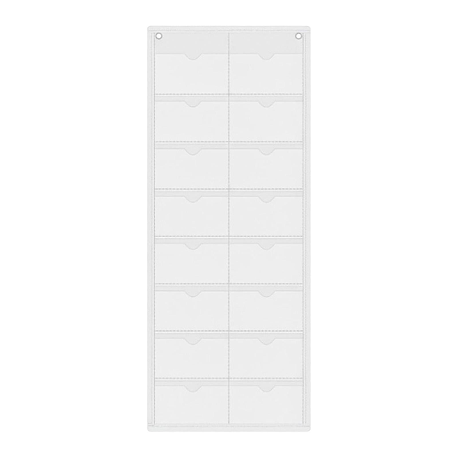 Карманная таблица-календарь для класса, пустой месячный календарь, держатель для индексных карточек, компактный, универсальный настенный органайзер для учителя белый