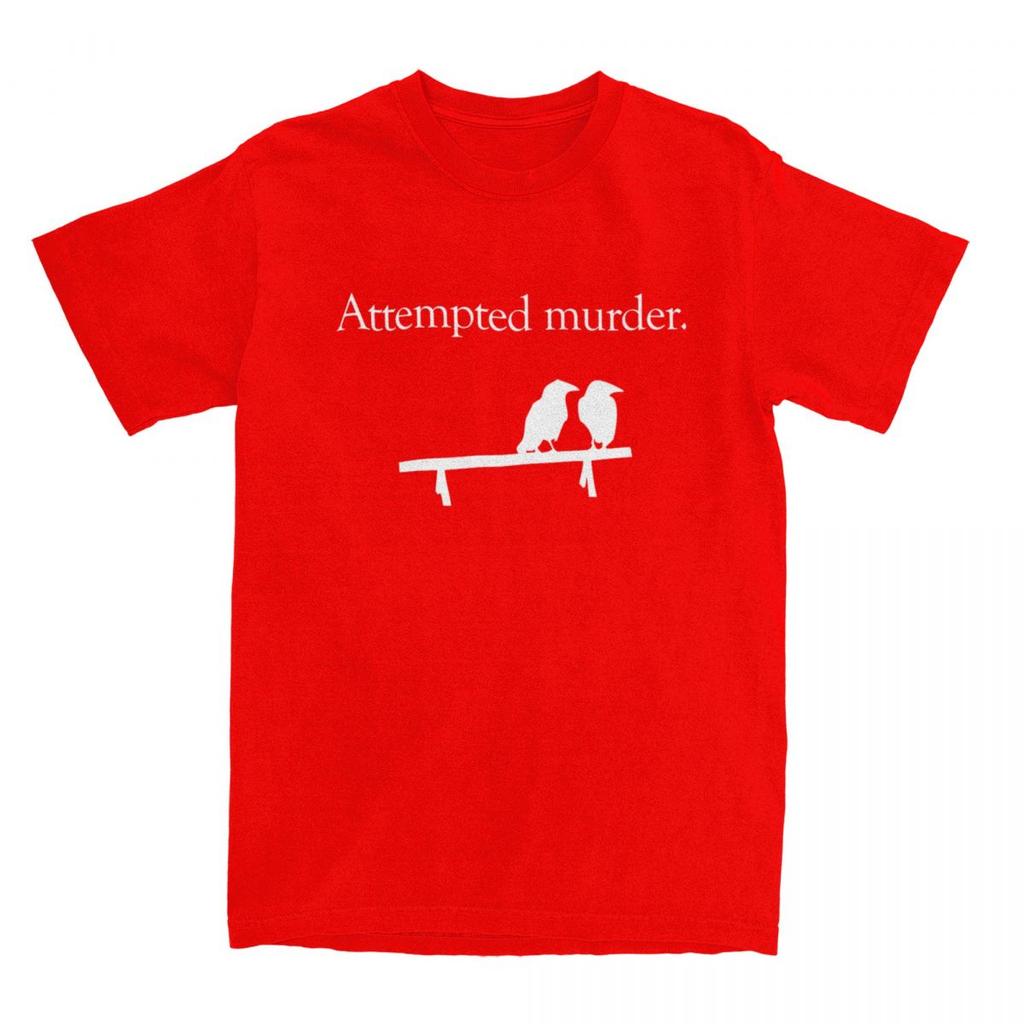 Men Women Attempted Murder Shirt Accessories 100% Cotton Tops T-shirt Vintage Tees Summer
