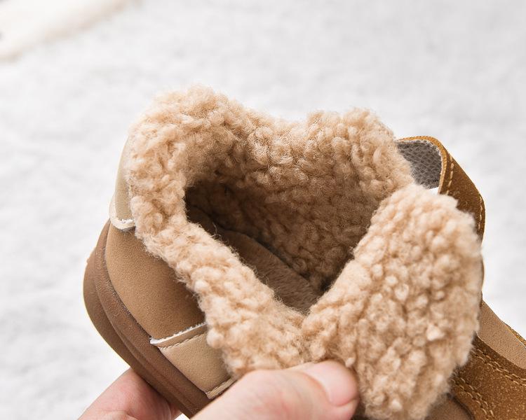 Wasserdichte Winter-Sneaker und Schneestiefel für Kinder mit Fleecefutter