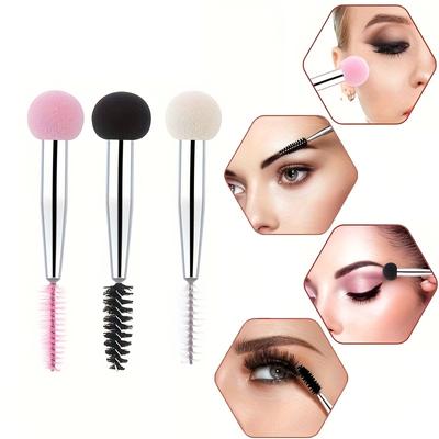 Sminkszivacs szemöldöktömítés sablon Smudge Eyebrows Duplafejű szemöldökápoló ecset szempillaspirál ecset sminkecset