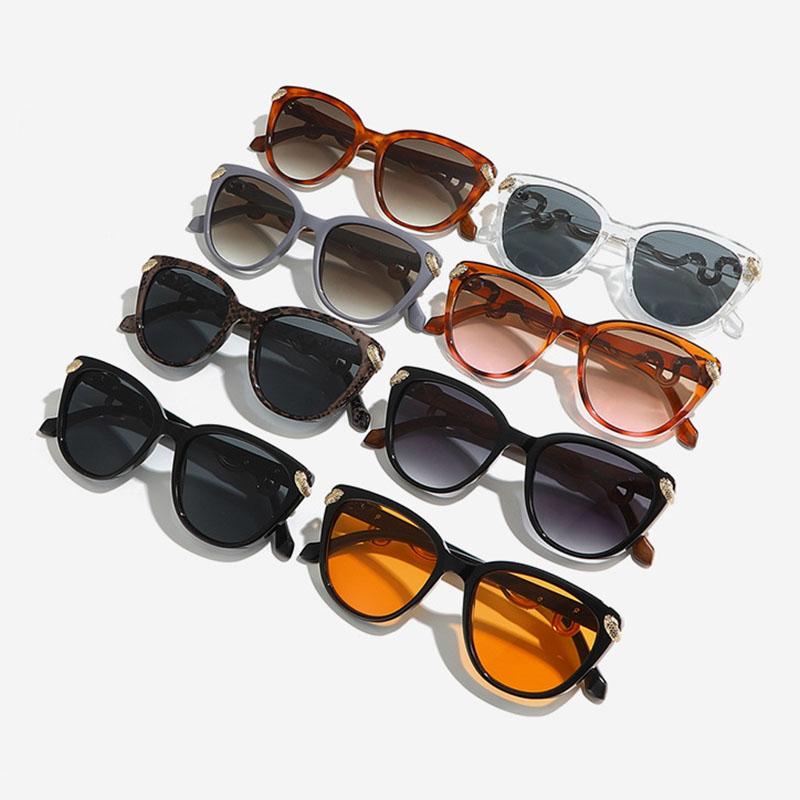Vintage Y2K Cat Eye Gold Snake Sunglasses Women Men Punk Sexy Luxury Designer Shades UV400