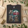 Dr Pepper Funny Raccoon Moon T-Shirt – Cute Cosmic Animal Graphic TeeA180