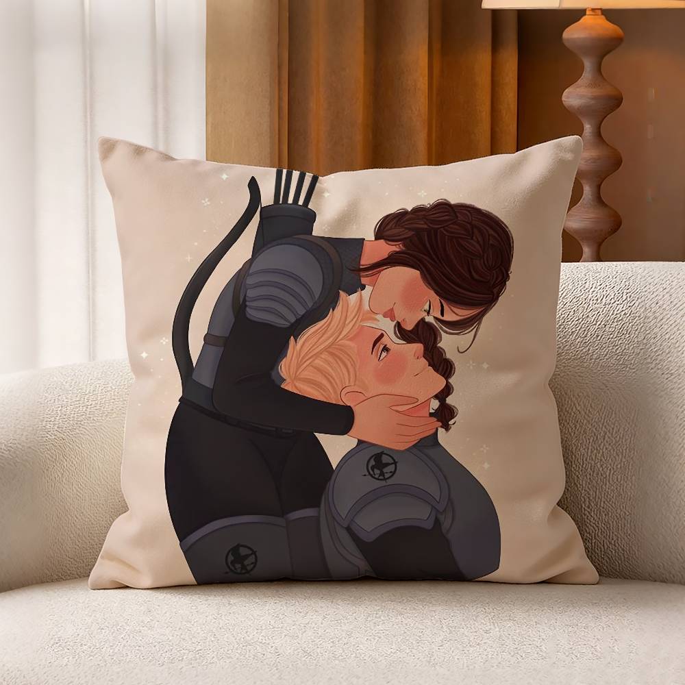 The HHunger GGames Pillow Case Pattern Printed Pillowcase For Living Room Sofa Cushion Cover