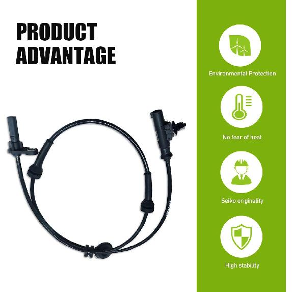 Automobile Wheel Speed Sensor, Replacement for 3630050U2010, Automotive Replacement Anti-Lock Brake Speed ABS Sensor, Compatible with Heyue Models