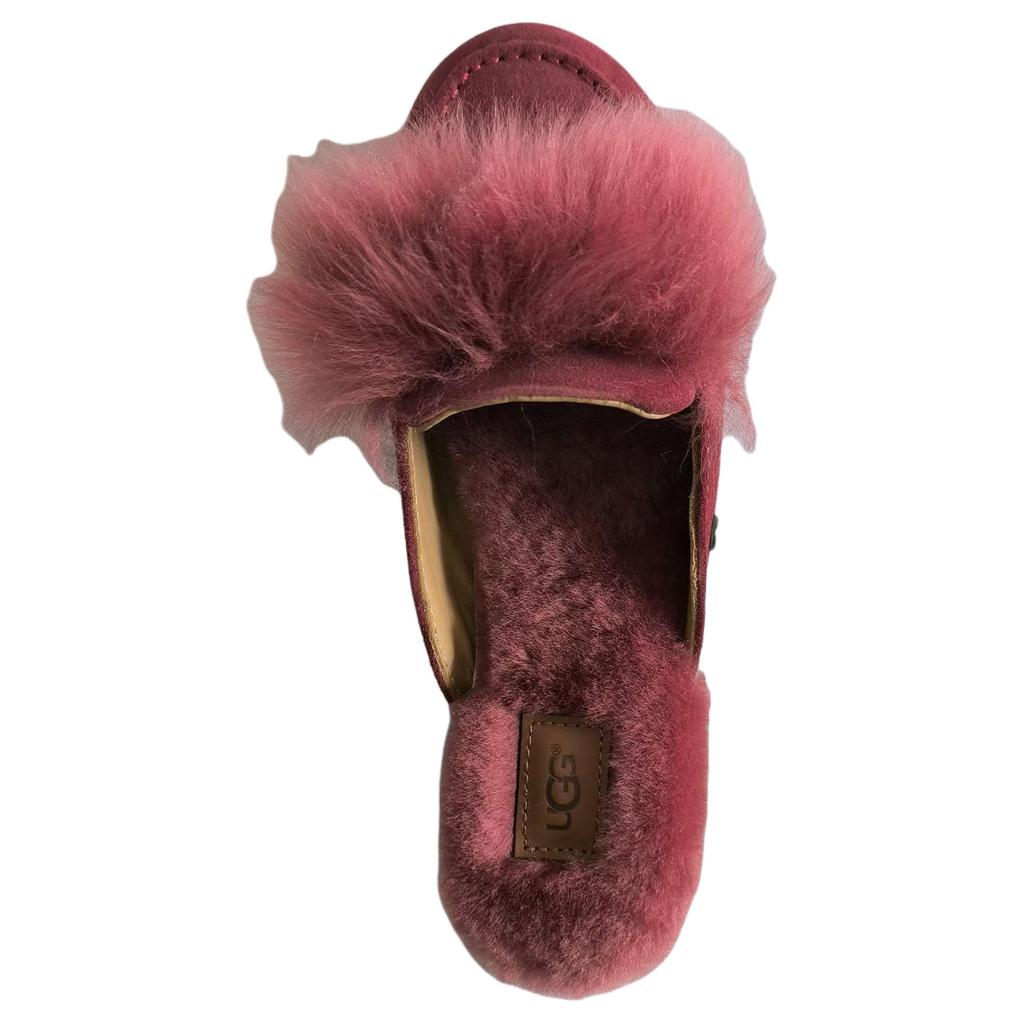 UGG Shaine Wisp Slip-On Fashion Open-Toe Slippers Unisex Slippers Red 1099946-RDWD