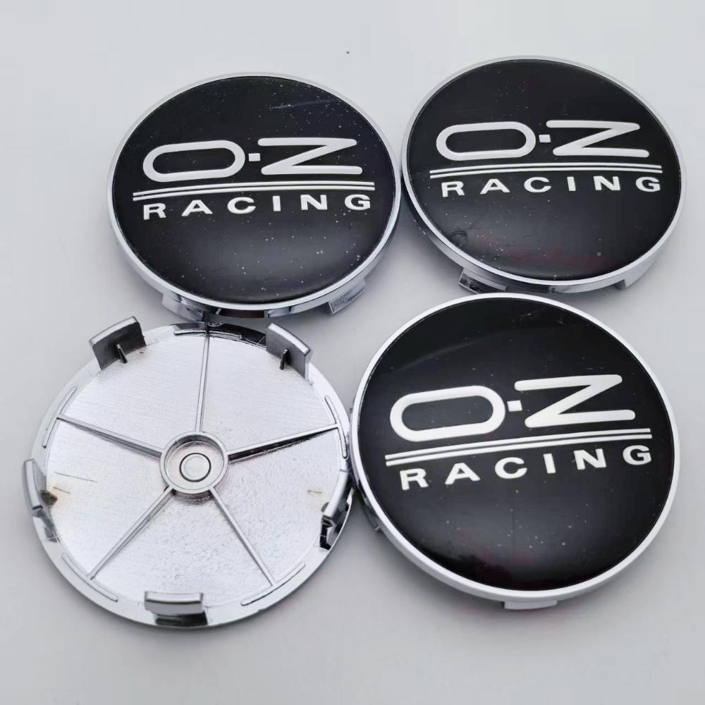 4 Stück OZ Racing Logo Emblem Auto Radnabendeckel 68MM Clips 63MM Räder Radkappe O.Z Abzeichen Felge Radnabendeckel Staubschutz Auto Zubehör