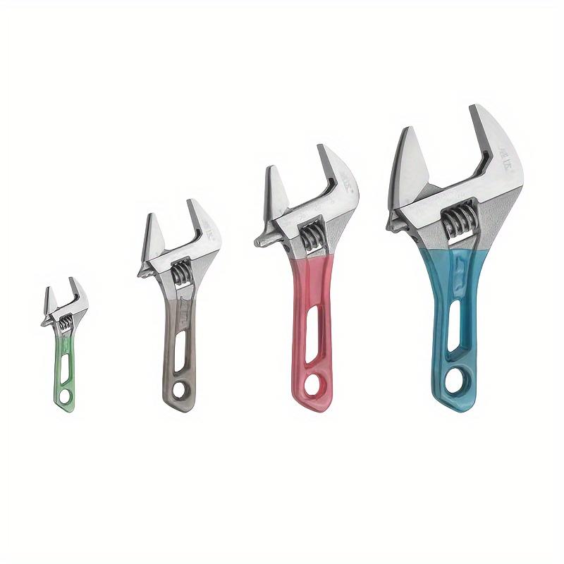 Regulowany Mini Lekki Wielofunkcyjny Klucz, 4/5/6/8 Calowy, Powierzchnia Czarny Nikiel, Odporny na Rdzę, Duże Otwarcie