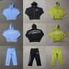 Corteiz Streetwear Hoodie Jogger Set Herren Oversized Baumwollmischung Bedrucktes Grafik-Sweatshirt Hosen Outfit