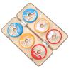 Silicone Fishing Line Storage Holders 6?Axis Colorful Fishing Line Winding Board Spool